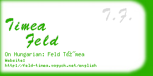 timea feld business card